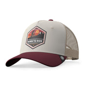 Casquette Born To Ride Marron / Gris / Rouge