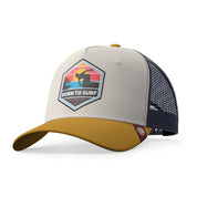 Casquette Born To Surf Marron / Bleu / Jaune