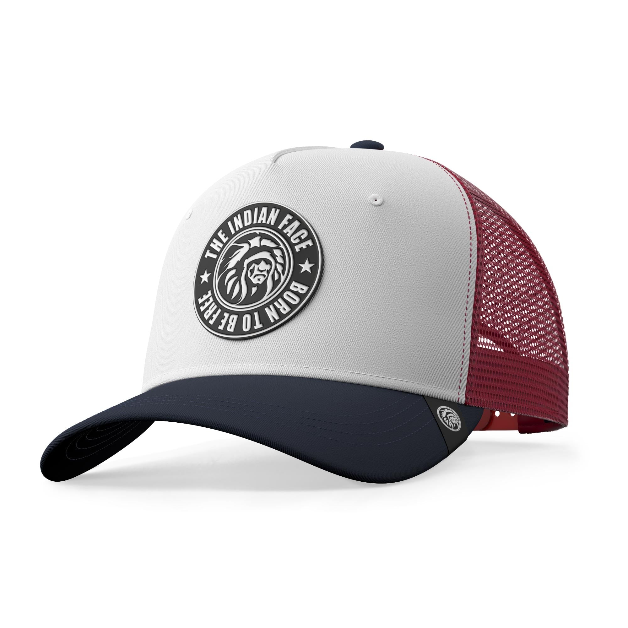 Casquette Born to Be Free White  and Red  and Blue