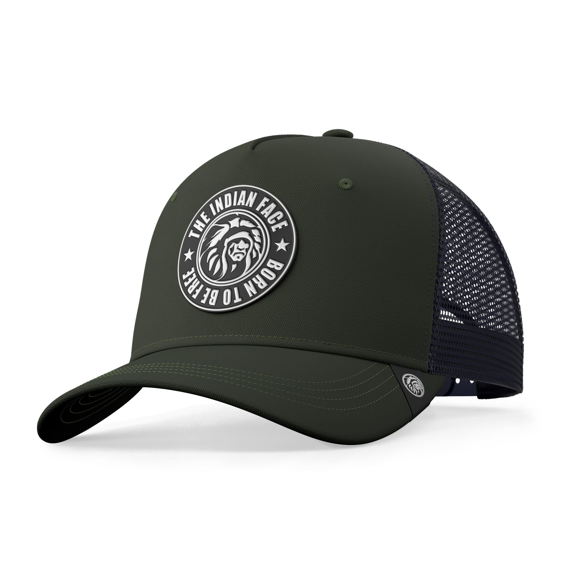 Casquette Né Pour Être Libre Vert / Bleu