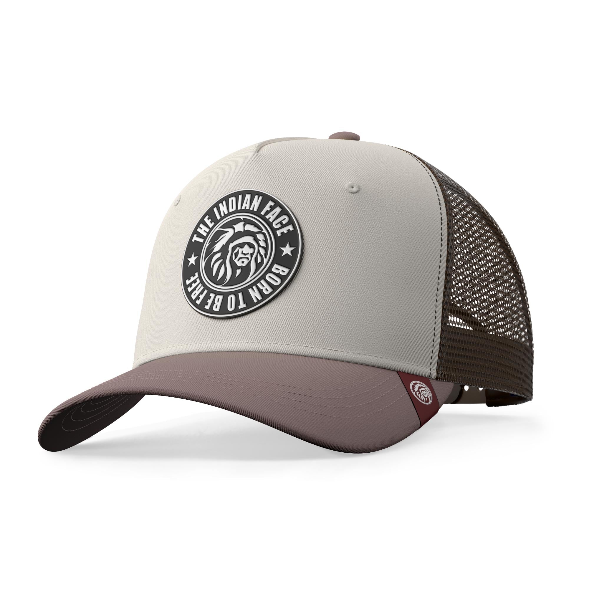 Casquette Born to Be Free Brown  and Grey