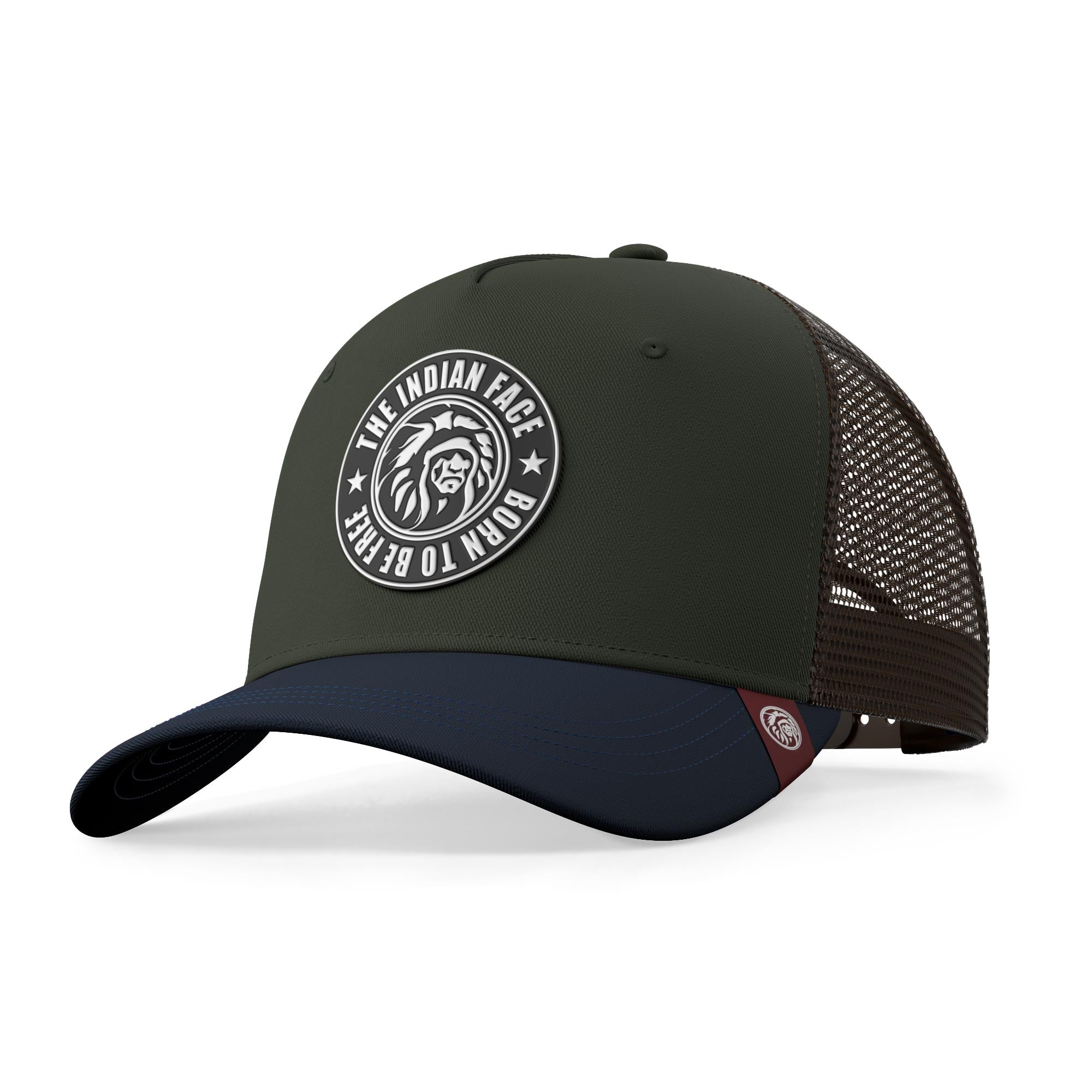 Casquette Born To Be Free Vert / Marron / Bleu