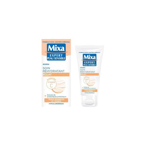 Mixa Soin Réhydratant Eclat Aux Vitamines C Peaux Sensibles -50 ml
