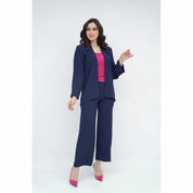 Ensemble femme composé d'un pantalon large et d'un gilet