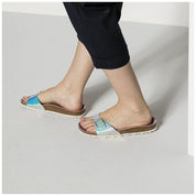 Birkenstock Madrid NL Ombre Pearls Silver HEX Orchid
