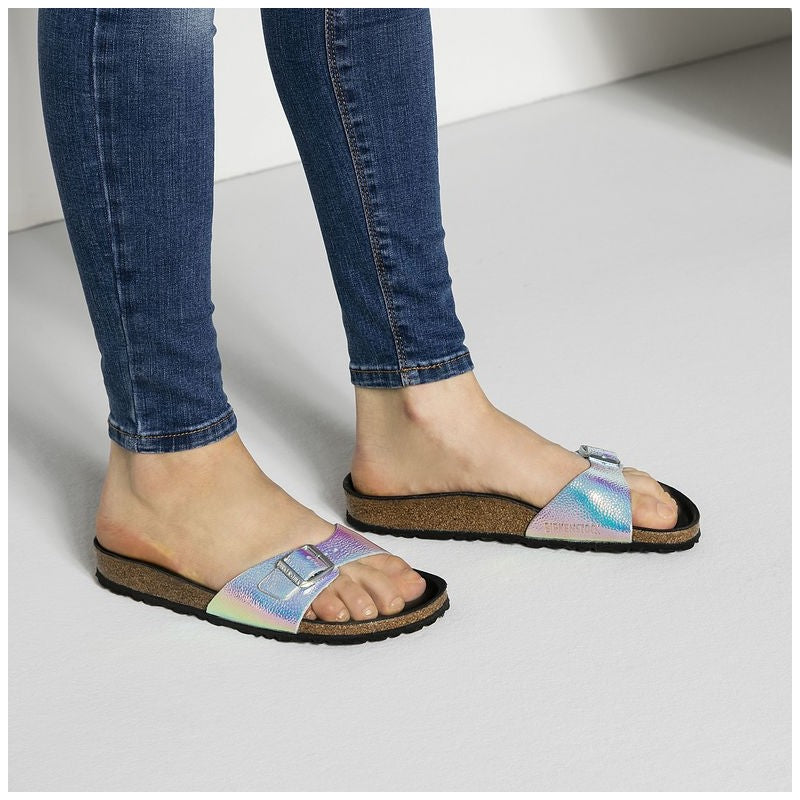 Birkenstock Madrid NL Ombre Pearls Silver HEX Black