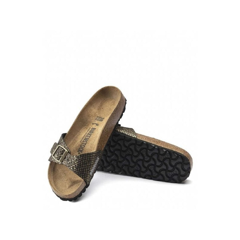 Birkenstock Madrid MF Shiny Python Black