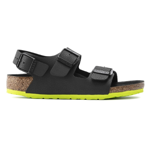 Birkenstock Milano Kids BF Desert Soil Black Lime