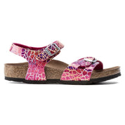 Birkenstock Rio Kids MF Flashy Hologram Pink VEG