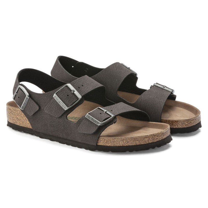 Birkenstock Milano MF Desert Dust Black VEG