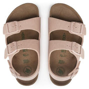 Birkenstock Milano Kids TEX Canvas Soft Pink VEG