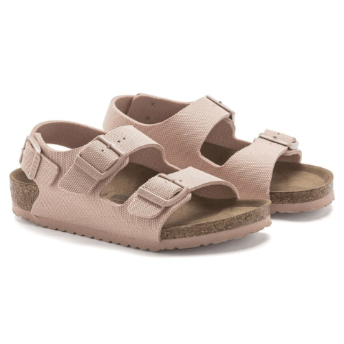 Birkenstock Milano Kids TEX Canvas Soft Pink VEG