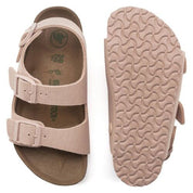 Birkenstock Milano Kids TEX Canvas Soft Pink VEG