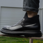 Boots homme en Cuir – 120 Noir