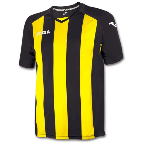 T-shirt Pisa 12 black-yellow Striped Joma