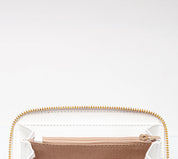 Portefeuille en cuir blanc