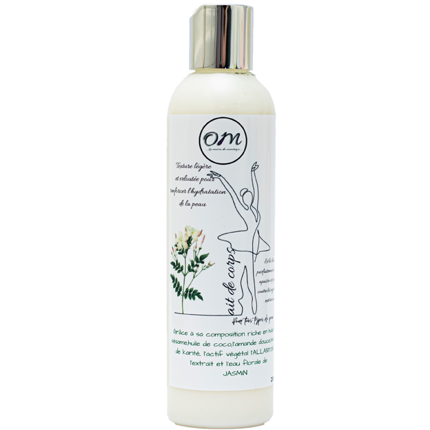lait de corps hydratant avec l’odeur de jasmin