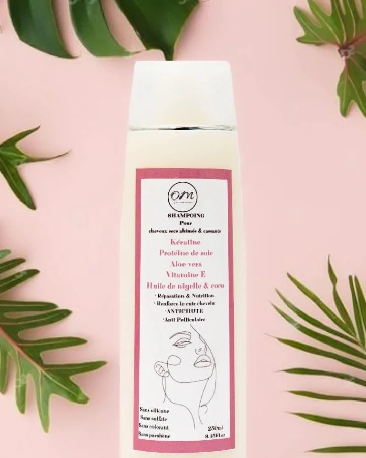 Shampoing pour cheveux secs abîmés et cassants