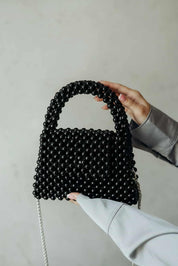 Sac à main en perles - Noir