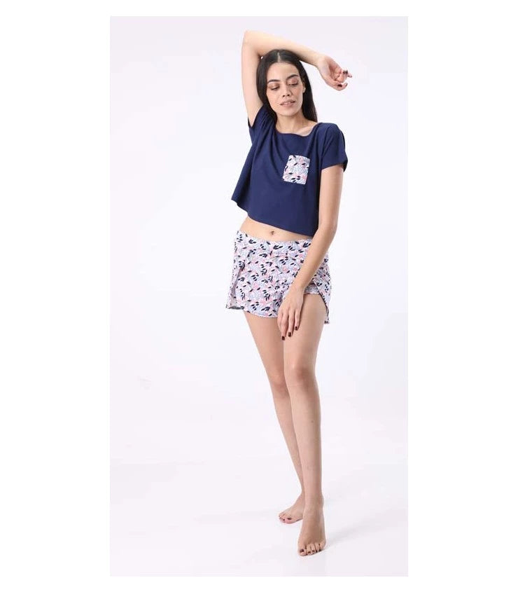 Short croisé coton