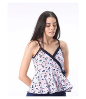 Tee-shirt volant coton