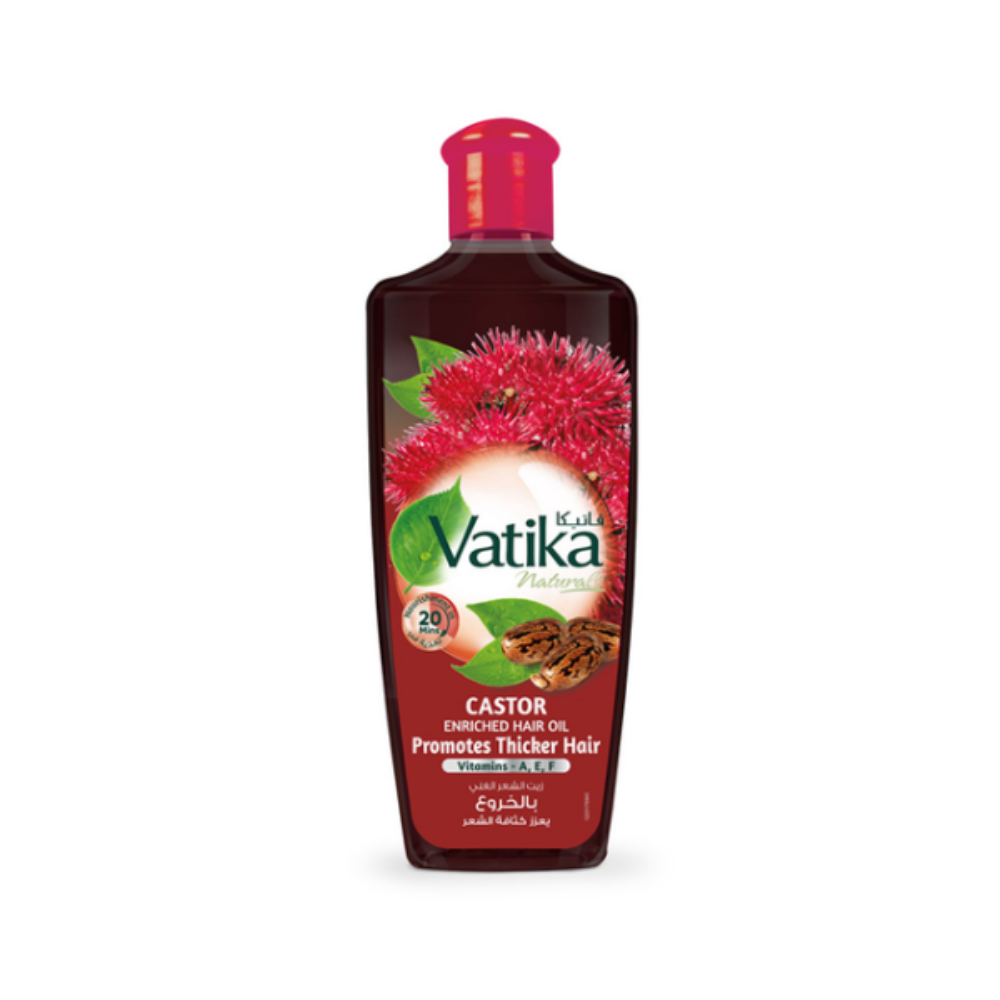 Vatika – Huile capillaire enrichie en ricin 200Ml