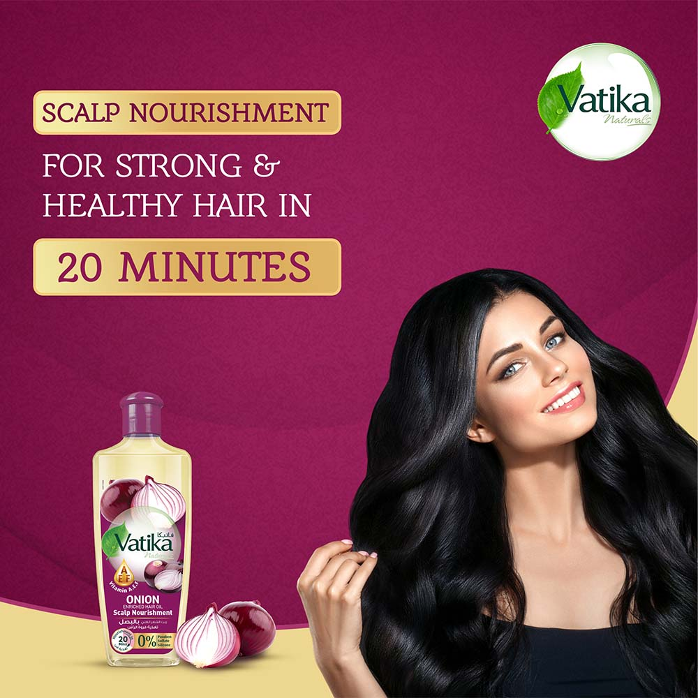 Vatika – Huile capillaire à l’oignon 200Ml