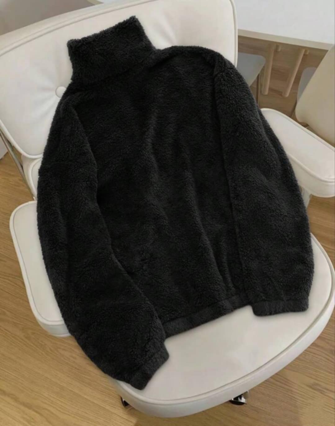 Gilet style sweat en polaire - Noir