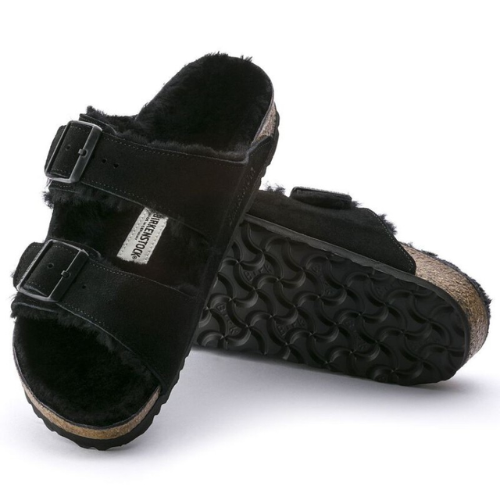 Birkenstock Arizona Shearling LEVE Black LAF