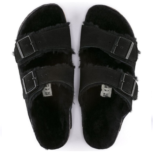 Birkenstock Arizona Shearling LEVE Black LAF