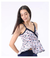 Tee-shirt volant coton