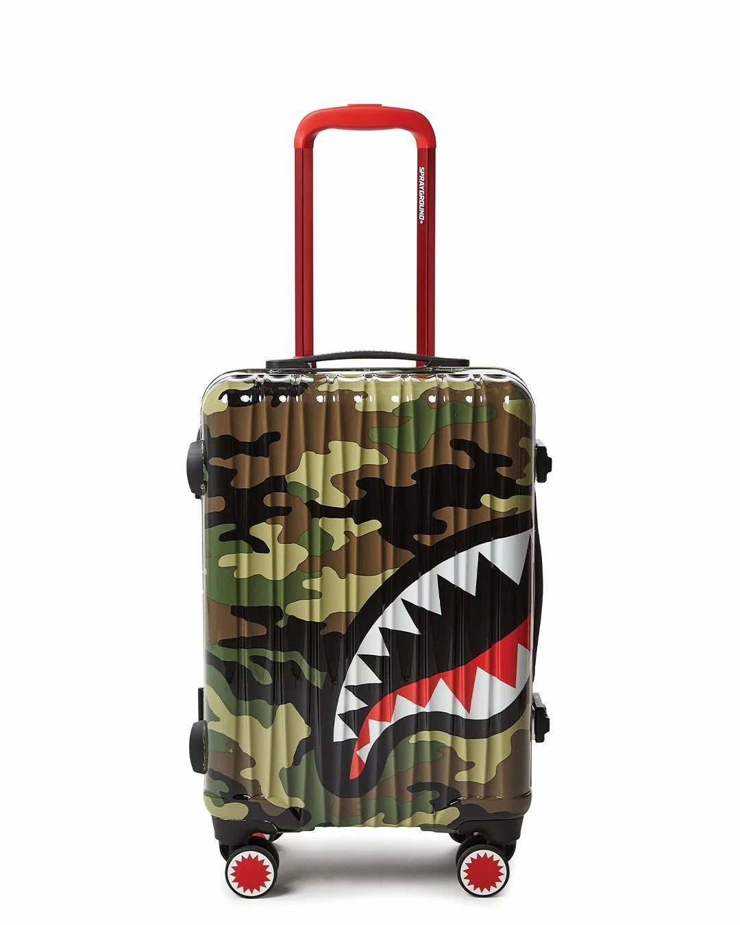 Camo Shark Mouth Carry-On Luggage