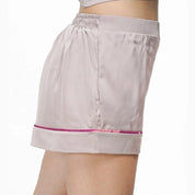 Short satin parme uni Lyouna