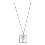 Collier Square fait main en argent 925