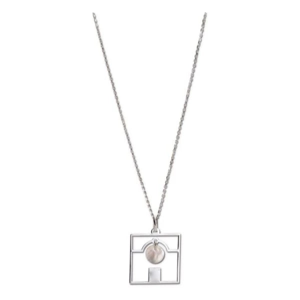 Collier Square fait main en argent 925