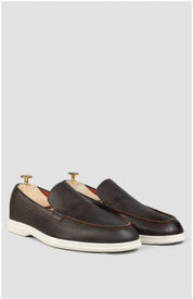 Cannes Cuir Marron Granule