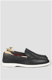 Cannes Cuir Noir Granule