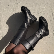 Makeba - Botte en Cuir Femme Noir