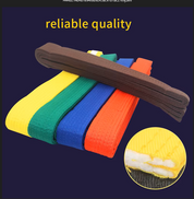 ceinture cotton 100 % coton pour arts martiaux, judo, jiu-jitsu, taekwondo