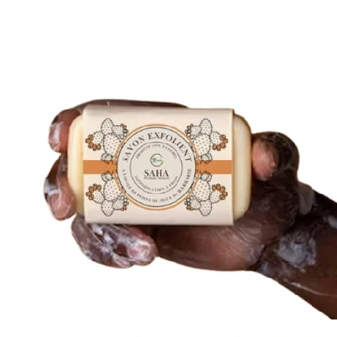 Savon exfolient A l’huile d’Olive et pépins de figues de barbarie