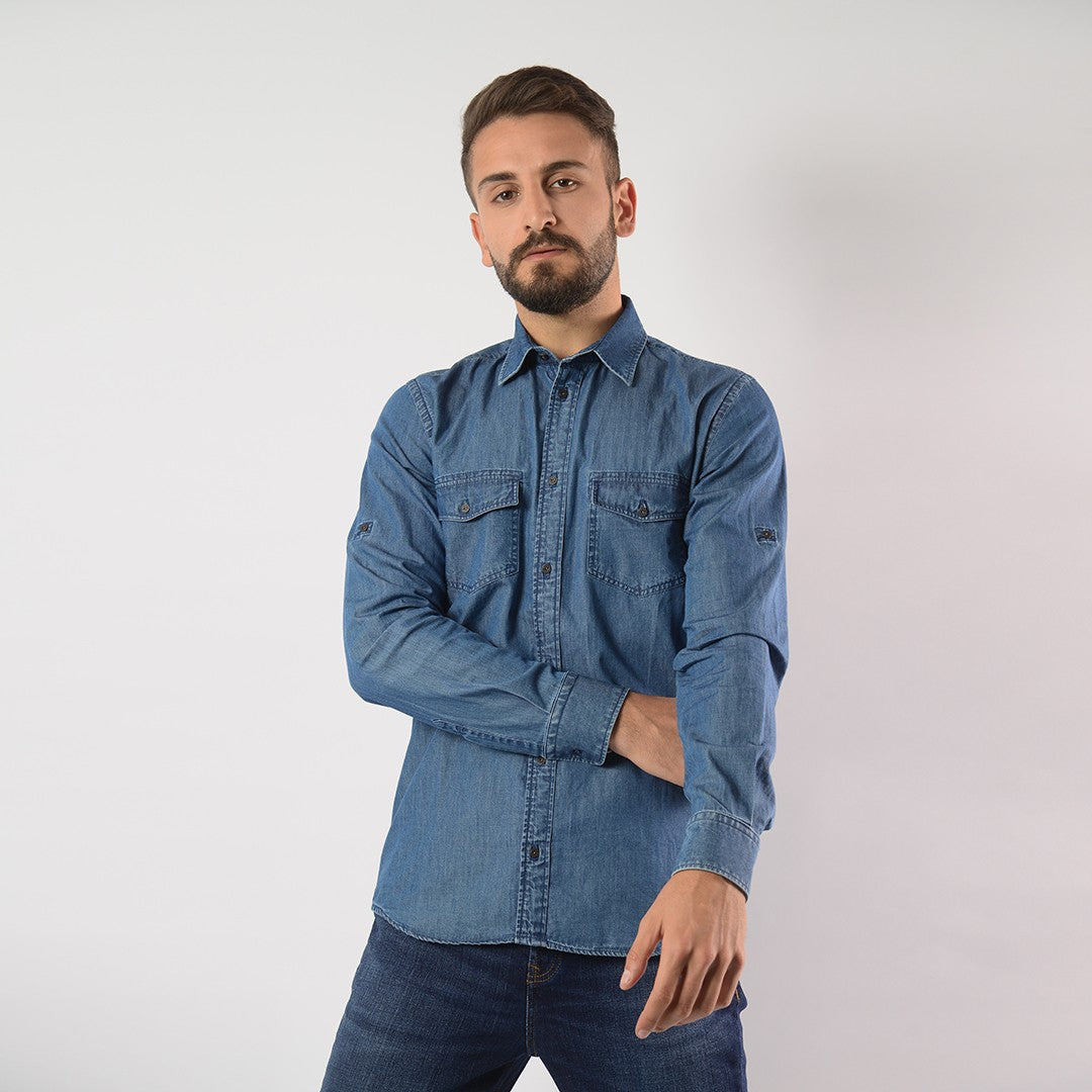 Lee Cooper Chemise Denim Ml PANTER-30 CAMISA HOM LL