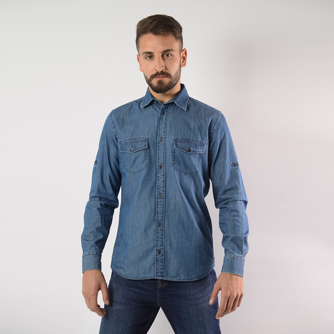 Lee Cooper Chemise Denim Ml PANTER-30 CAMISA HOM LL