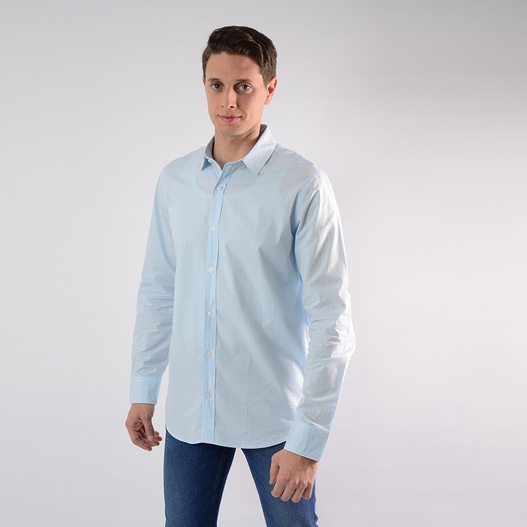 Lee Cooper Chemise Toile Ml TOICRJ-12 CH.ML.STRA HOM NAT.