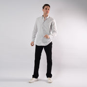 Lee Cooper Chemise Toile Ml TOICRJ-09 CH.ML.STRA HOM NAT.