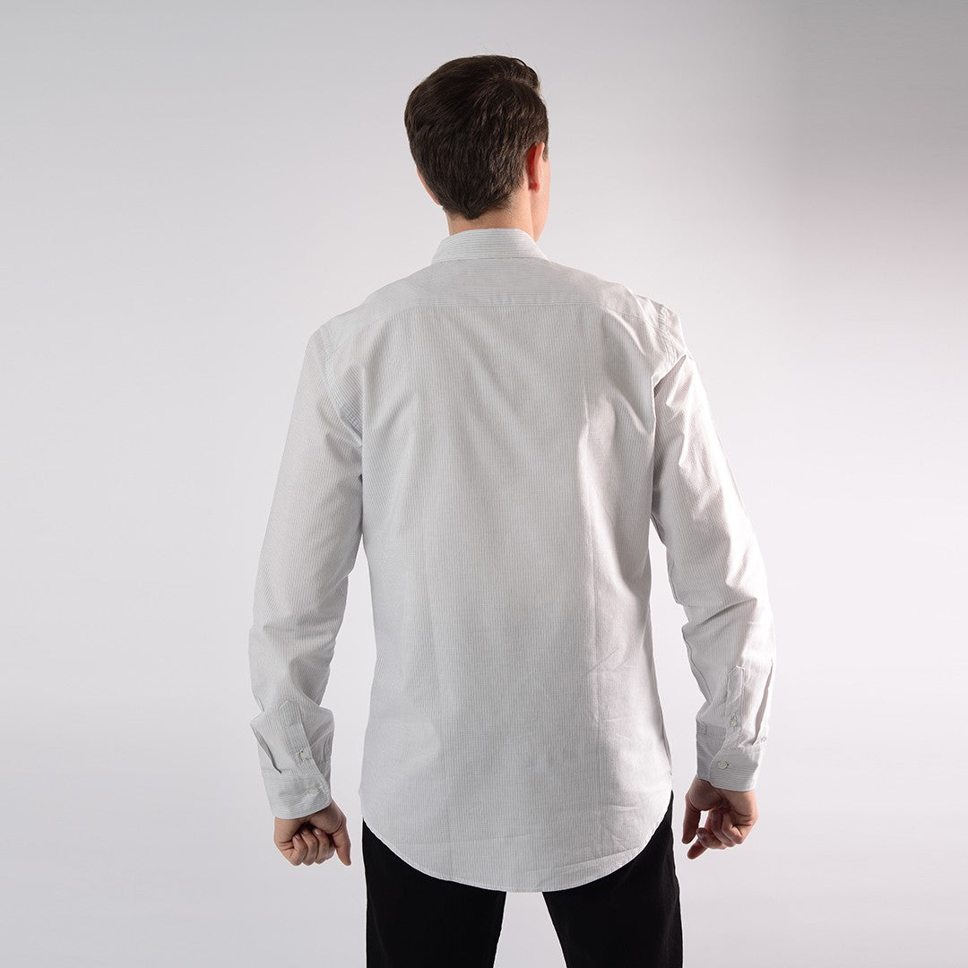 Lee Cooper Chemise Toile Ml TOICRJ-09 CH.ML.STRA HOM NAT.