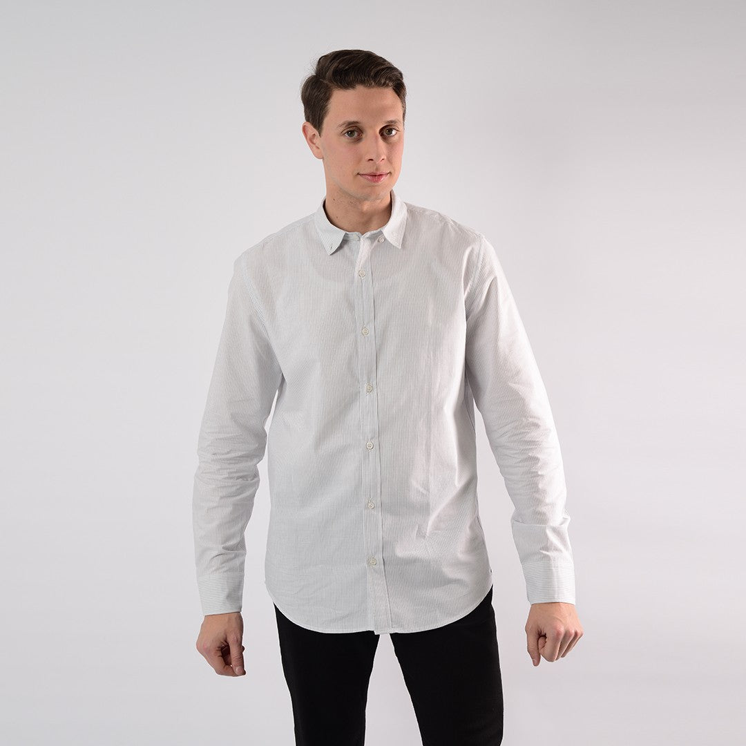 Lee Cooper Chemise Toile Ml TOICRJ-09 CH.ML.STRA HOM NAT.