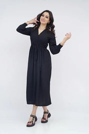 Dreams Fashion Robe croisée Manches longues