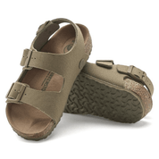 Birkenstock Milano Kids TEX Canvas Faded Khaki VEG