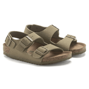 Birkenstock Milano Kids TEX Canvas Faded Khaki VEG