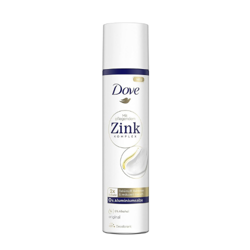 Dove Deodorant Spray Original Deo ohne Aluminium mit pflegendem Zink-Komplex -100ml